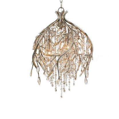 Elegant Autumn Twilight Chandelier - Dimmable LED, Adjustable Height