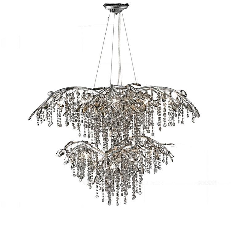 Elegant Autumn Twilight Chandelier - Dimmable LED, Adjustable Height
