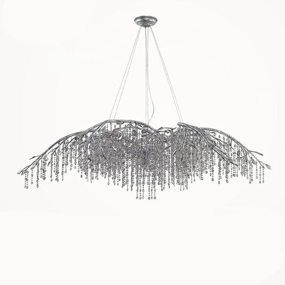 Elegant Autumn Twilight Chandelier - Dimmable LED, Adjustable Height