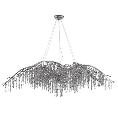 Elegant Autumn Twilight Chandelier - Dimmable LED, Adjustable Height