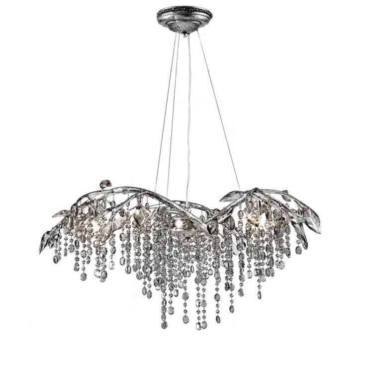 Elegant Autumn Twilight Chandelier - Dimmable LED, Adjustable Height