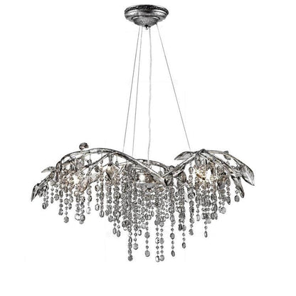 Elegant Autumn Twilight Chandelier - Dimmable LED, Adjustable Height
