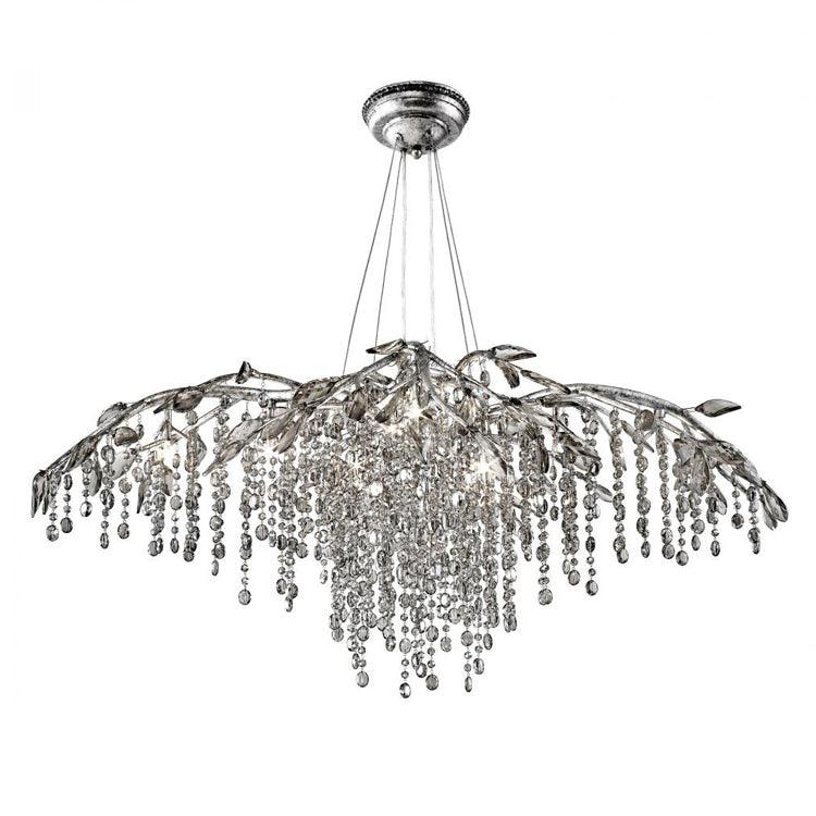 Elegant Autumn Twilight Chandelier - Dimmable LED, Adjustable Height