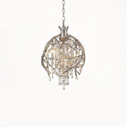Elegant Autumn Twilight Chandelier - Dimmable LED, Adjustable Height