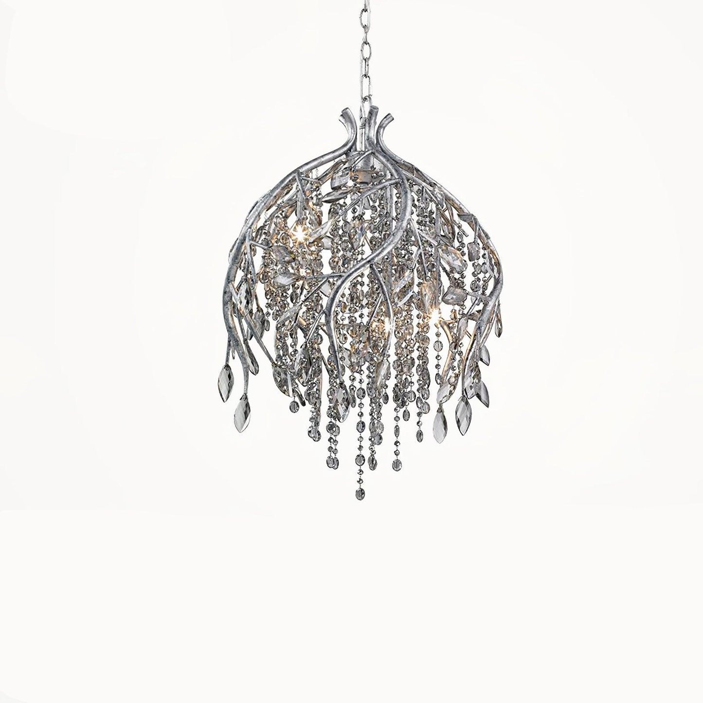Elegant Autumn Twilight Chandelier - Dimmable LED, Adjustable Height