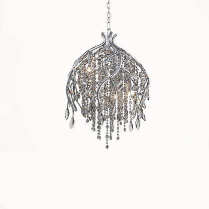 Elegant Autumn Twilight Chandelier - Dimmable LED, Adjustable Height