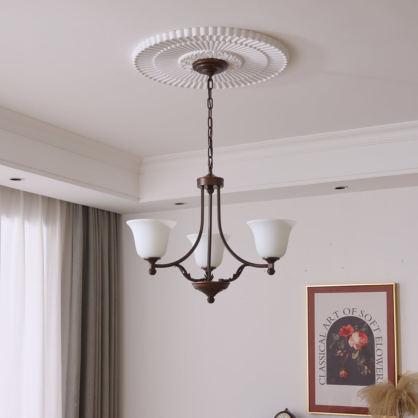 Aveline Bloom Chandelier - Elegant Crystal Design with Adjustable Heig