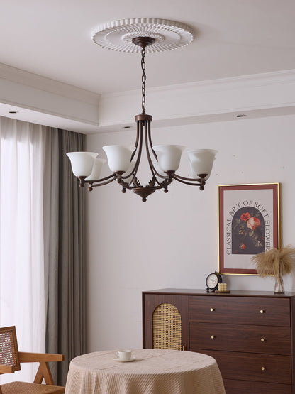 Aveline Bloom Chandelier - Elegant Crystal Design with Adjustable Heig