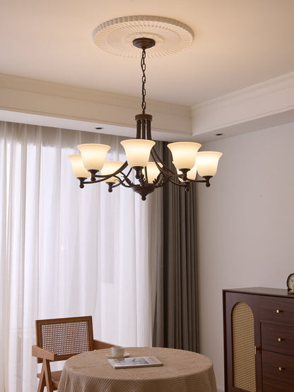 Aveline Bloom Chandelier - Elegant Crystal Design with Adjustable Heig