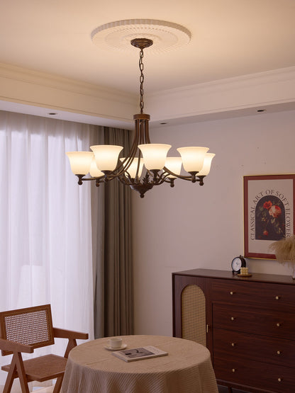 Aveline Bloom Chandelier - Elegant Crystal Design with Adjustable Heig