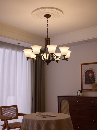 Aveline Bloom Chandelier - Elegant Crystal Design with Adjustable Heig