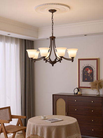 Aveline Bloom Chandelier - Elegant Crystal Design with Adjustable Heig
