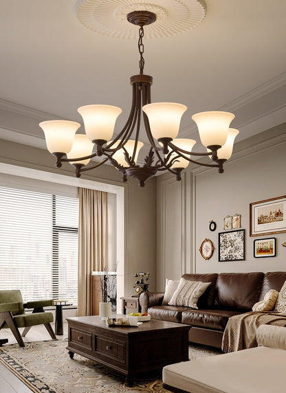 Aveline Bloom Chandelier - Elegant Crystal Design with Adjustable Heig