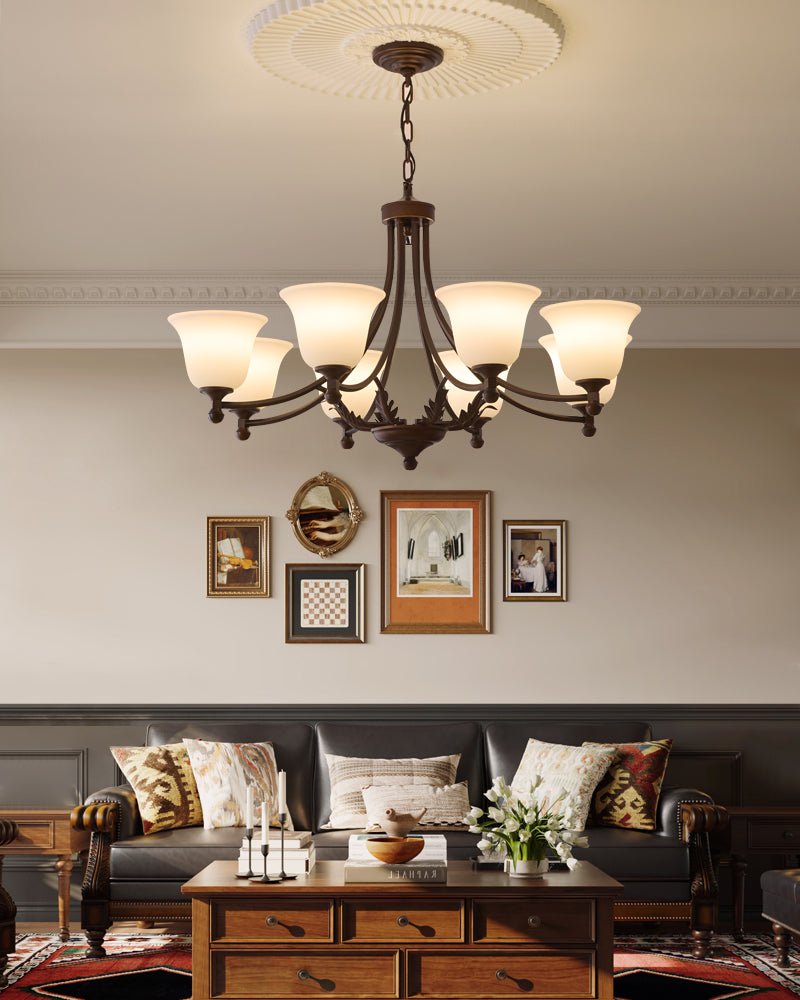 Aveline Bloom Chandelier - Elegant Crystal Design with Adjustable Heig