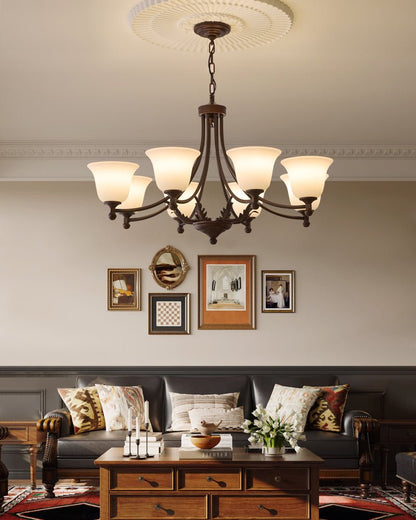 Aveline Bloom Chandelier - Elegant Crystal Design with Adjustable Heig