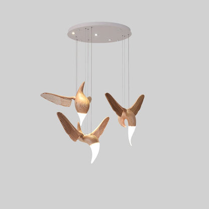 Avian Flight Chandelier - Elegant Design with Adjustable Brightness