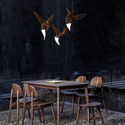 Avian Flight Chandelier - Elegant Design with Adjustable Brightness