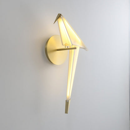 Avian Serenity Wall Lamp - Adjustable Brightness, Elegant Design