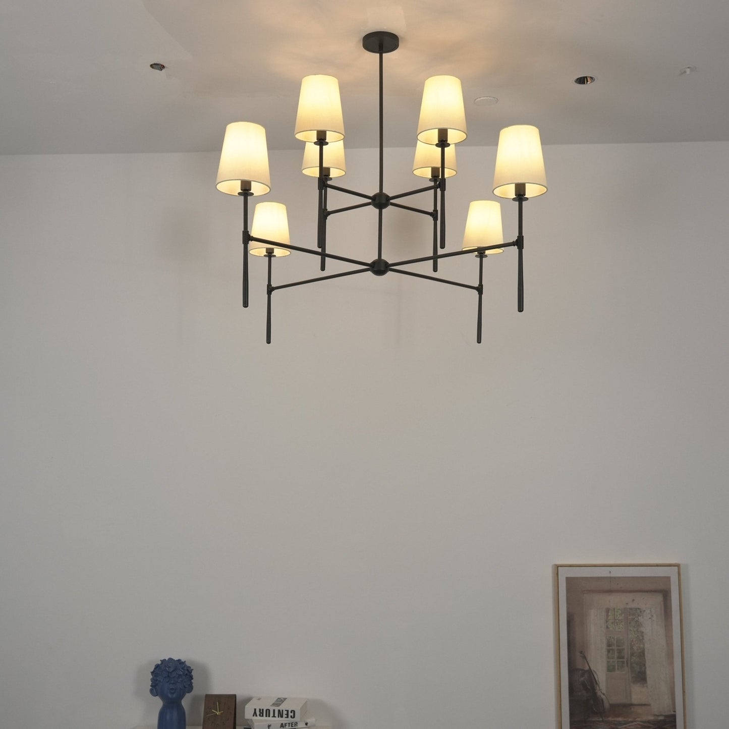 Modern Axial Chandelier - Adjustable Brightness & Elegant Design