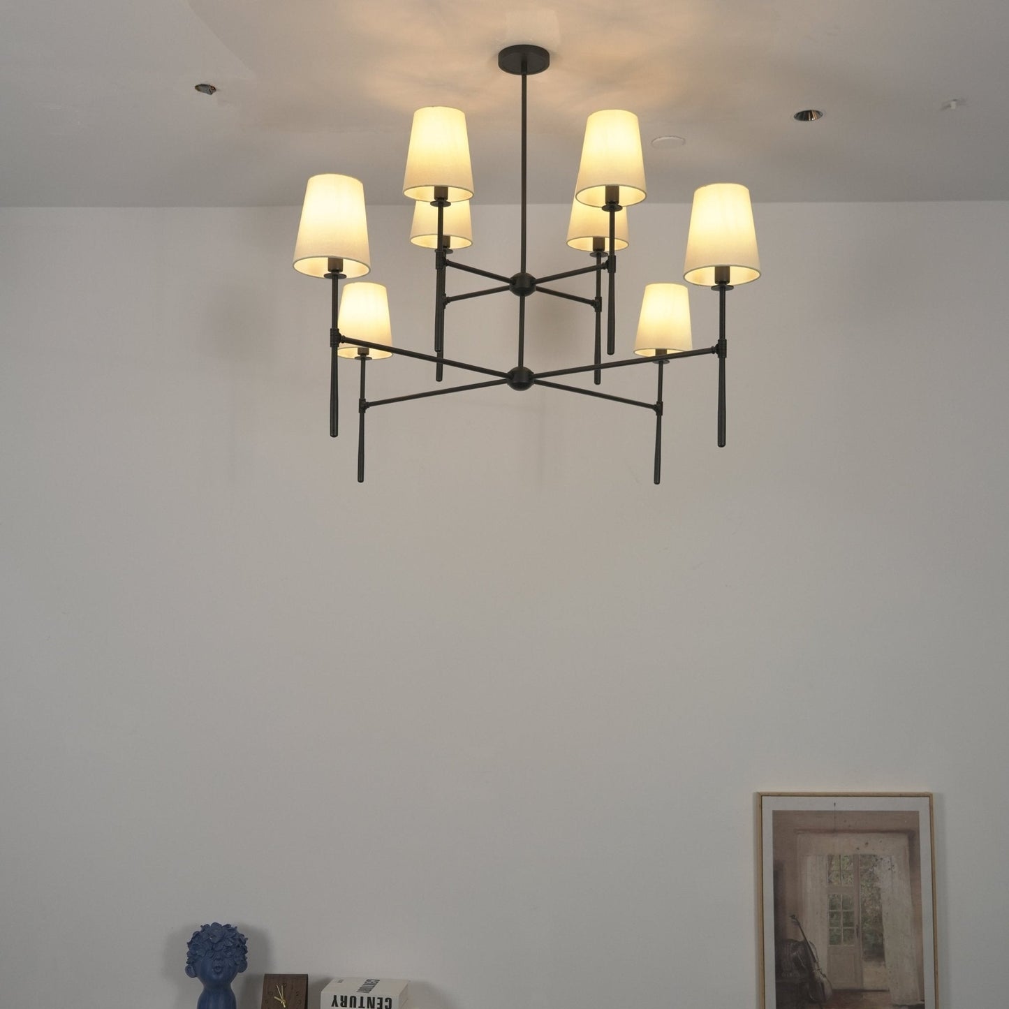 Modern Axial Chandelier - Adjustable Brightness & Elegant Design