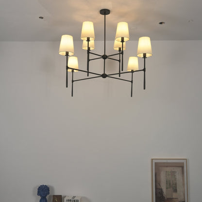 Modern Axial Chandelier - Adjustable Brightness & Elegant Design