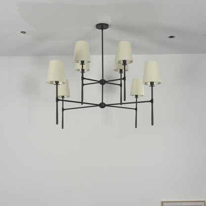Modern Axial Chandelier - Adjustable Brightness & Elegant Design
