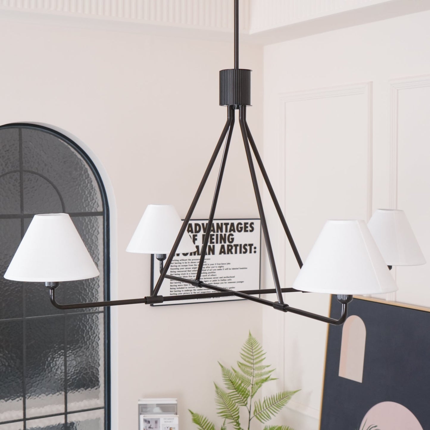 Axis Chandelier - Modern Lighting Fixture with Adjustable Arms & LED B