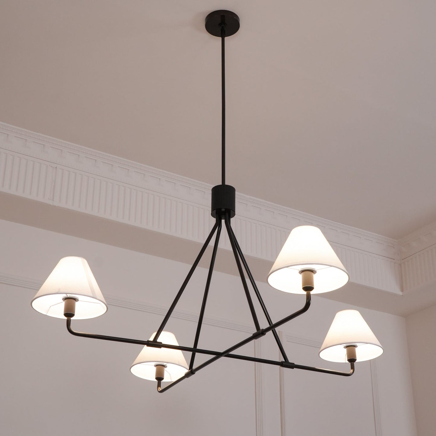 Axis Chandelier - Modern Lighting Fixture with Adjustable Arms & LED B