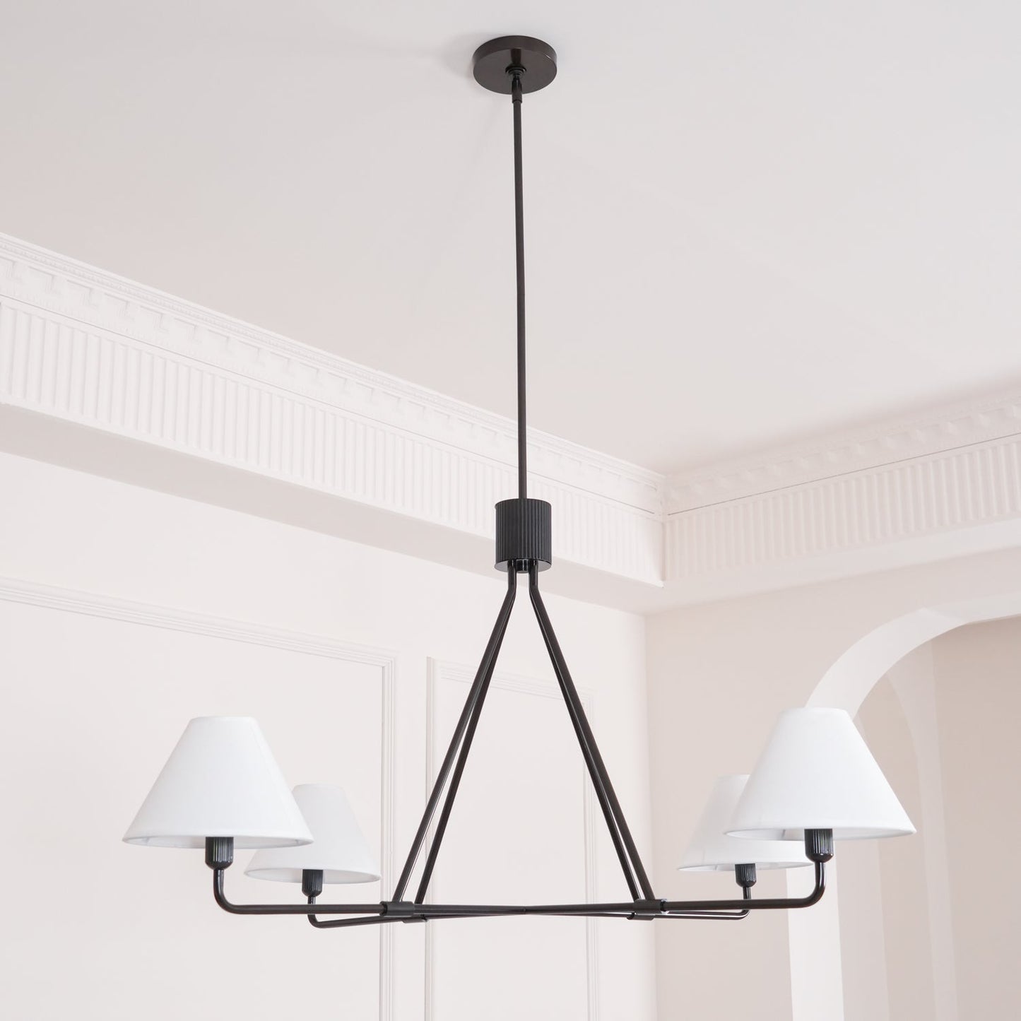 Axis Chandelier - Modern Lighting Fixture with Adjustable Arms & LED B