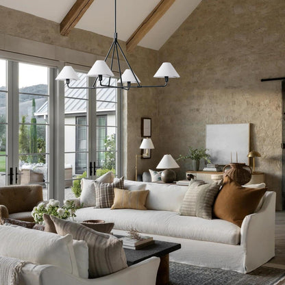 Axis Chandelier - Modern Lighting Fixture with Adjustable Arms & LED B