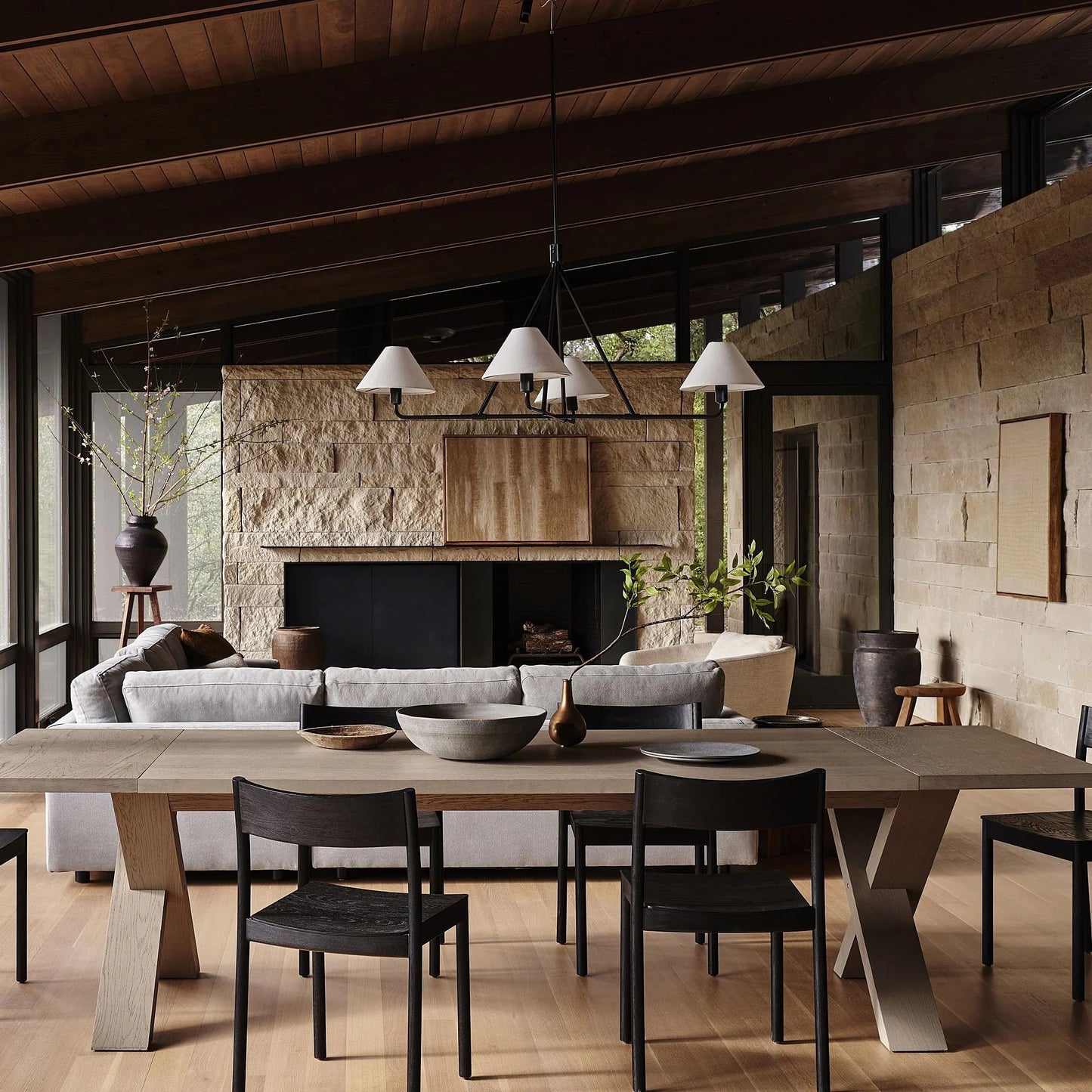 Axis Chandelier - Modern Lighting Fixture with Adjustable Arms & LED B