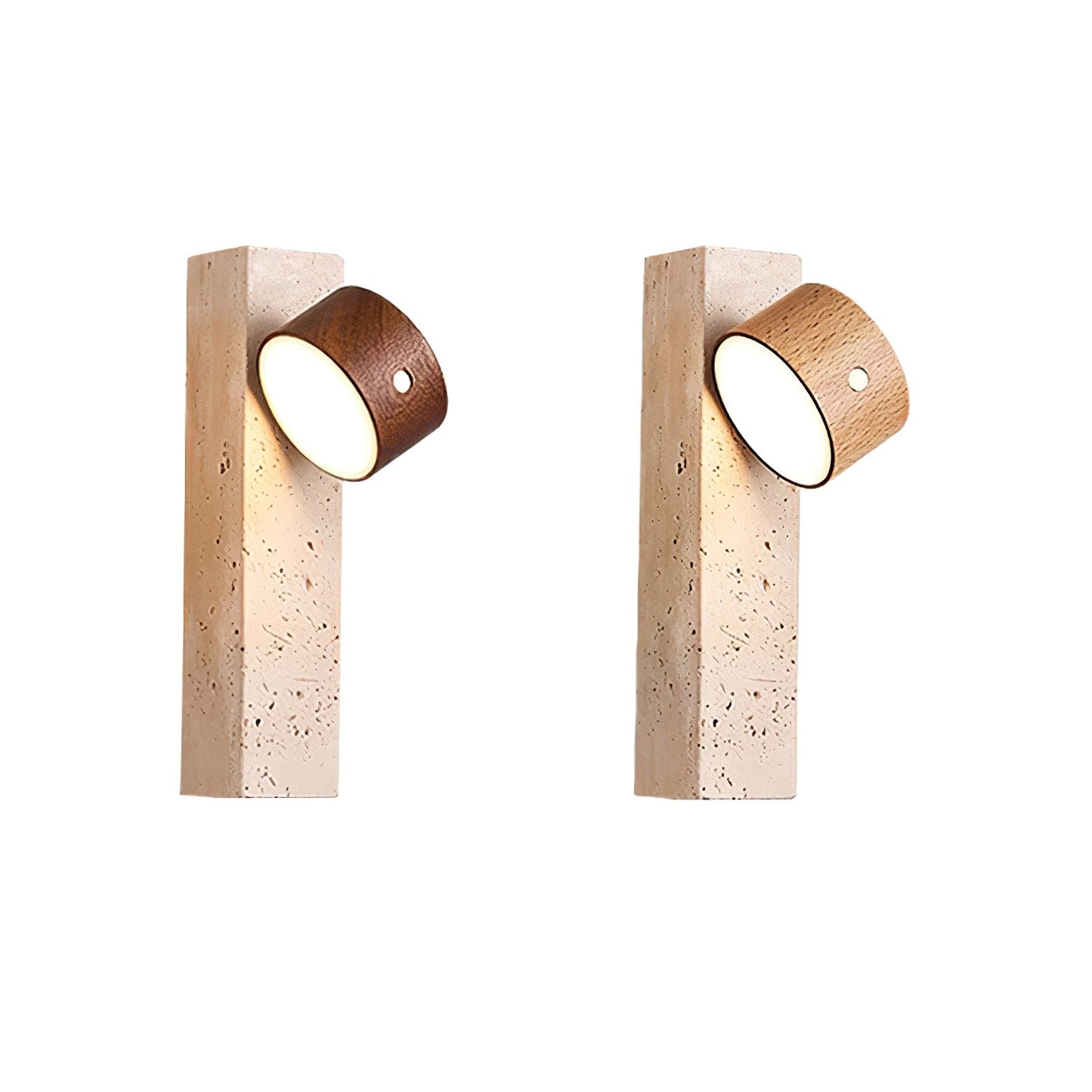 Axis Wood Rechargeable Wall Light - Dimmable, Eco-Friendly Design