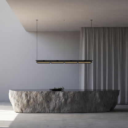 Axya Island Chandelier - Modern Design with Adjustable Height & LED Li