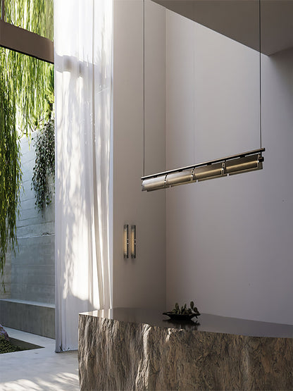 Axya Island Chandelier - Modern Design with Adjustable Height & LED Li