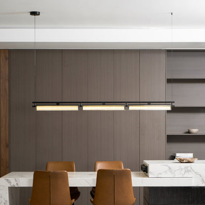 Axya Island Chandelier - Modern Design with Adjustable Height & LED Li