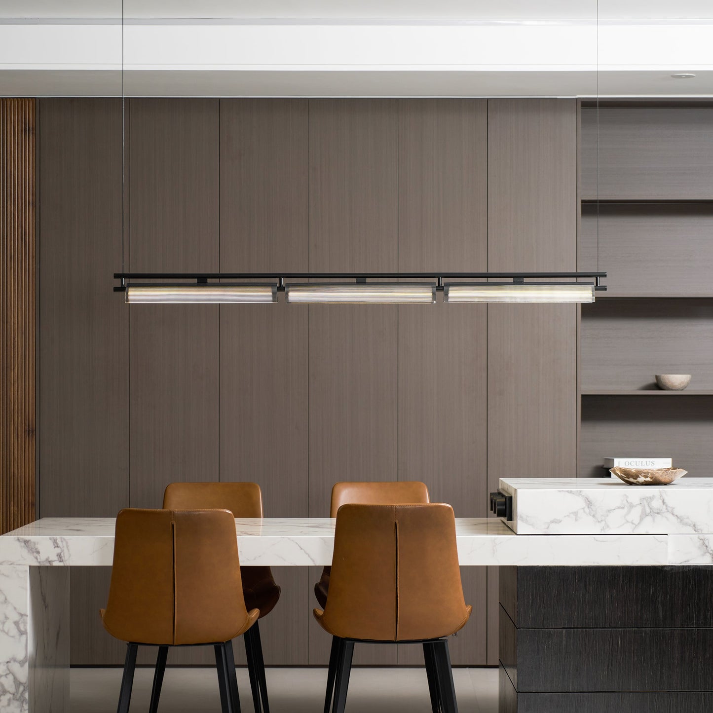 Axya Island Chandelier - Modern Design with Adjustable Height & LED Li