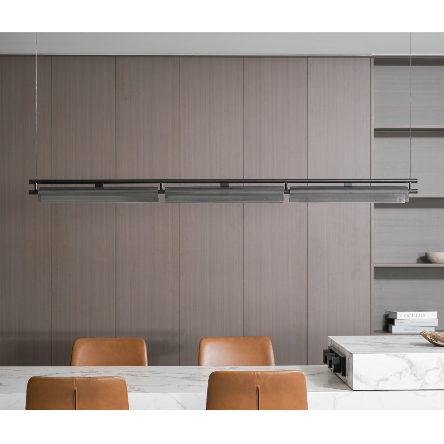 Axya Island Chandelier - Modern Design with Adjustable Height & LED Li