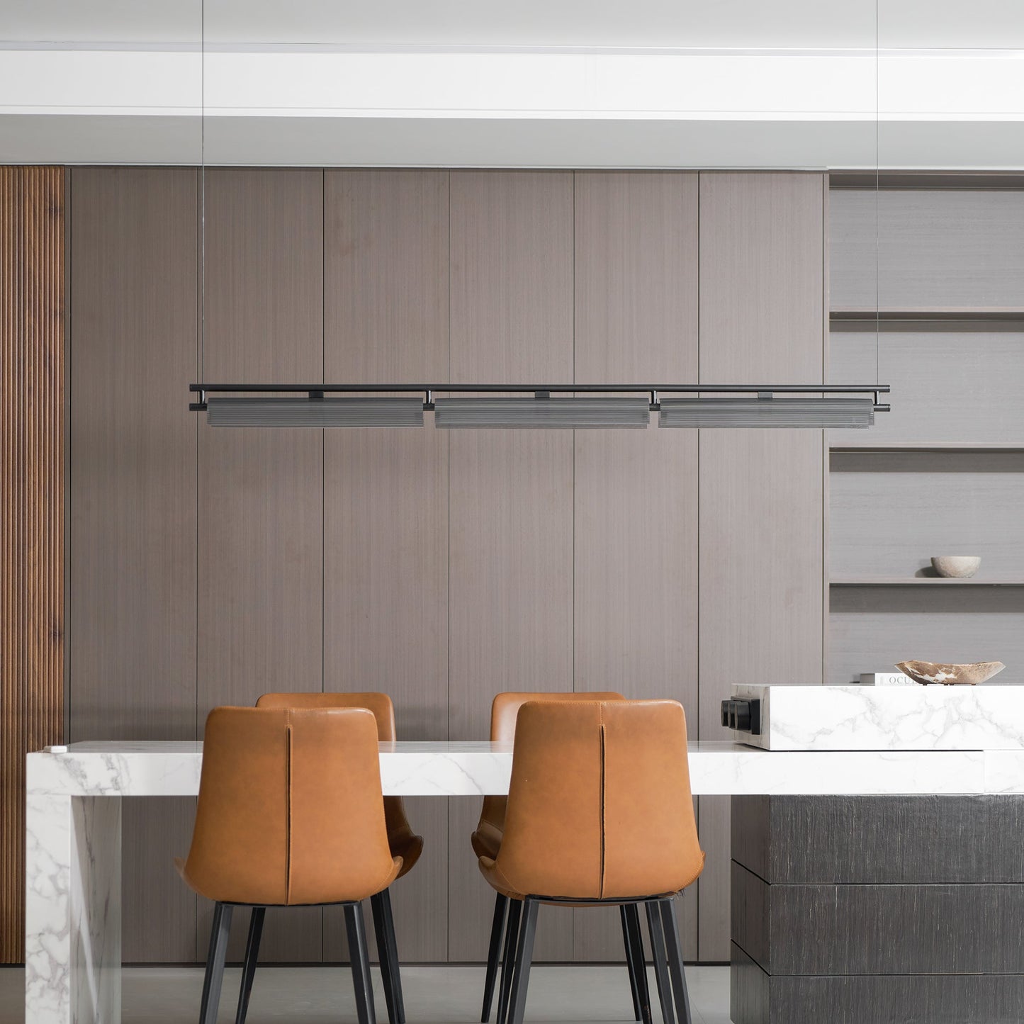 Axya Island Chandelier - Modern Design with Adjustable Height & LED Li