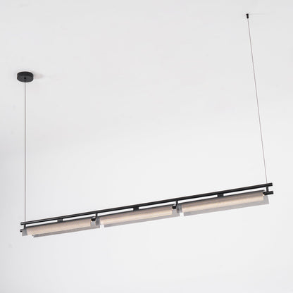 Axya Island Chandelier - Modern Design with Adjustable Height & LED Li