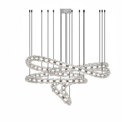 Gabriel Chrome Chandelier - Elegant Design with Adjustable Height & LE