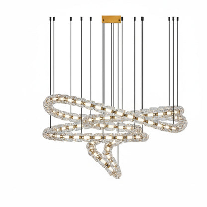 Gabriel Gold Chandelier - Elegant Design with Adjustable Brightness