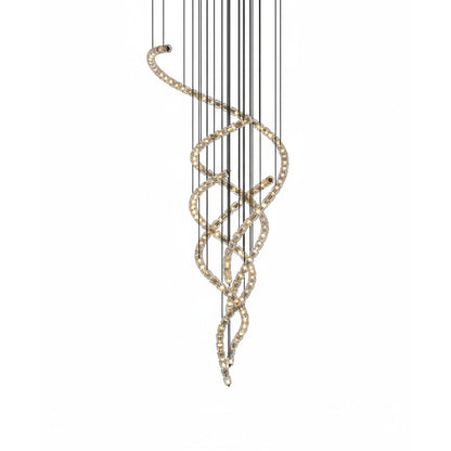 Gabriel Gold Chandelier - Elegant Design with Adjustable Brightness