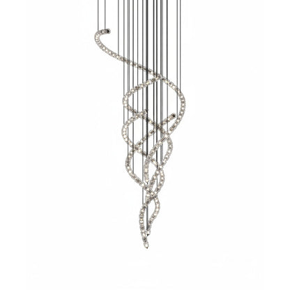 Gabriel Chrome Chandelier - Elegant Design with Adjustable Height & LE
