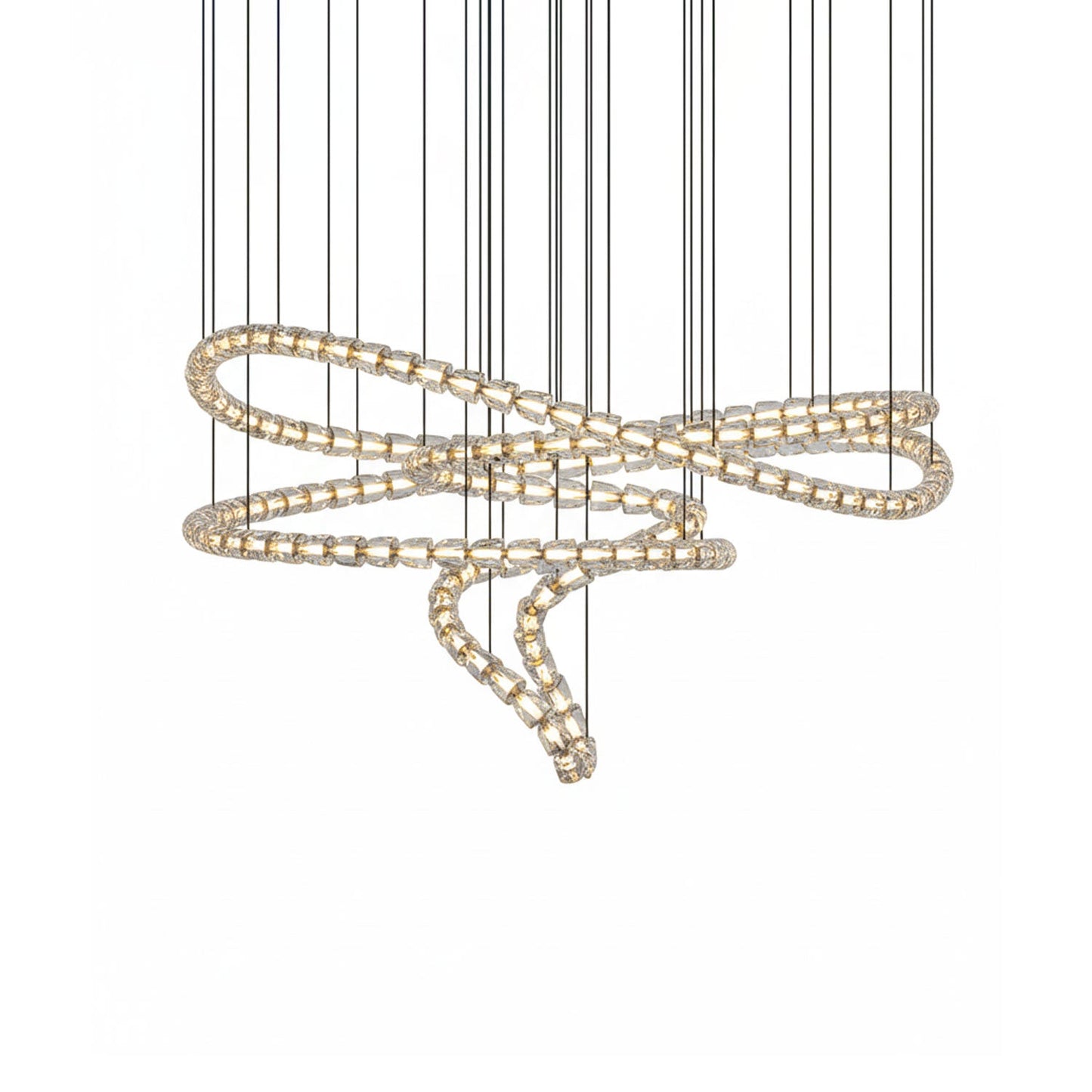 Gabriel Gold Chandelier - Elegant Design with Adjustable Brightness