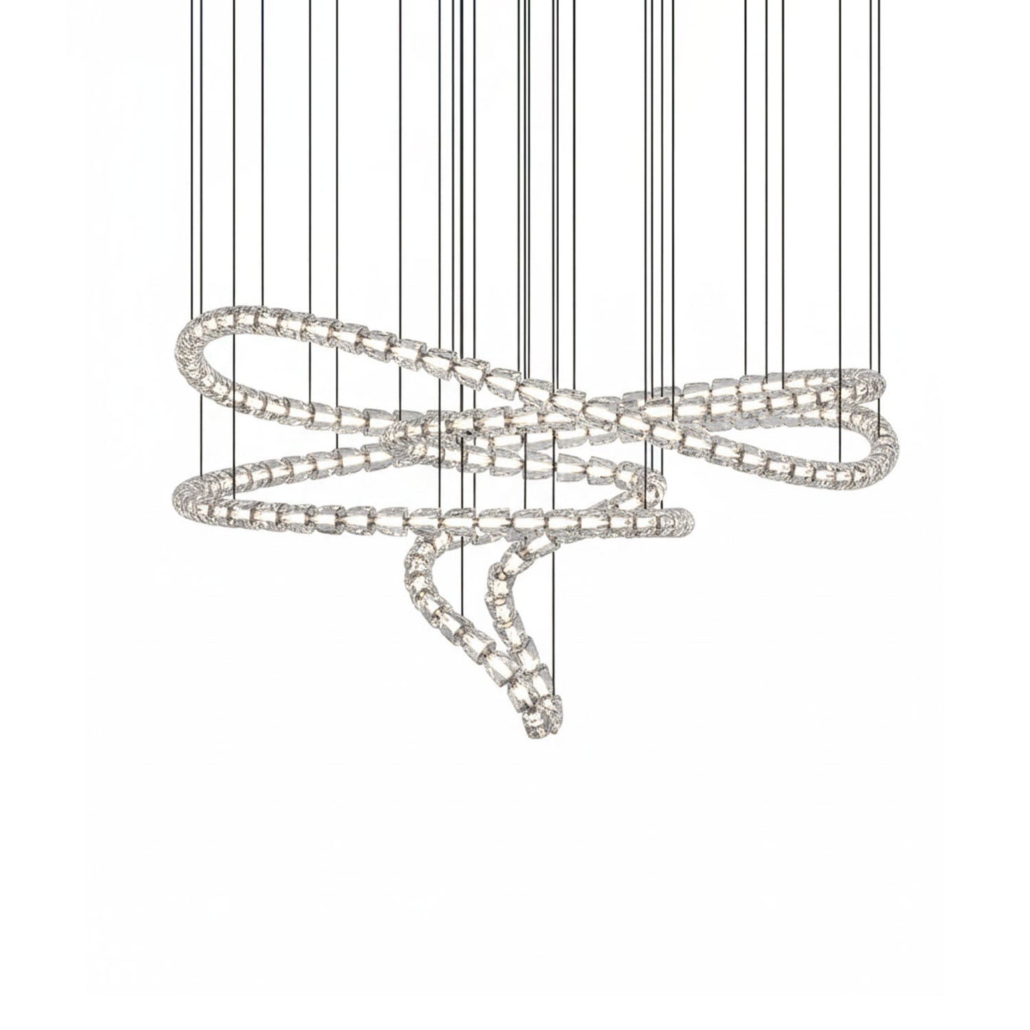 Gabriel Chrome Chandelier - Elegant Design with Adjustable Height & LE