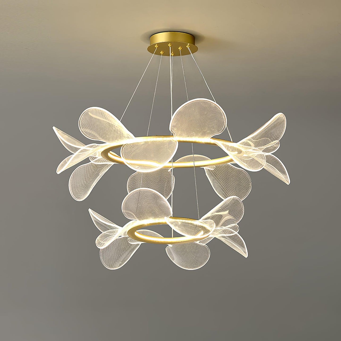 Bain Flying Flowers Chandelier - Elegant Floral Design with Adjustable