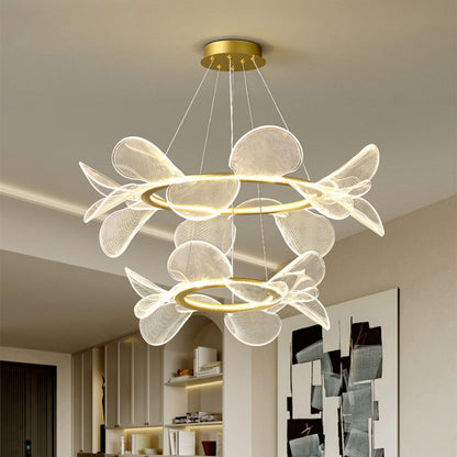 Bain Flying Flowers Chandelier - Elegant Floral Design with Adjustable