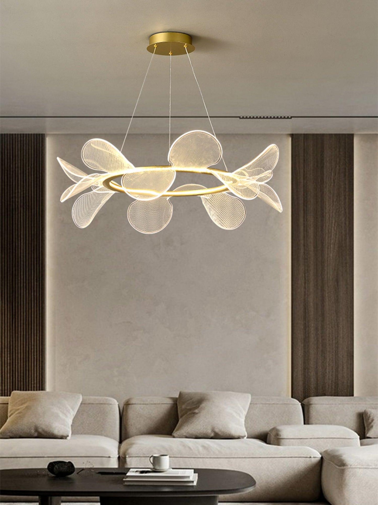 Bain Flying Flowers Chandelier - Elegant Floral Design with Adjustable