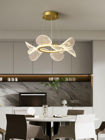 Bain Flying Flowers Chandelier - Elegant Floral Design with Adjustable