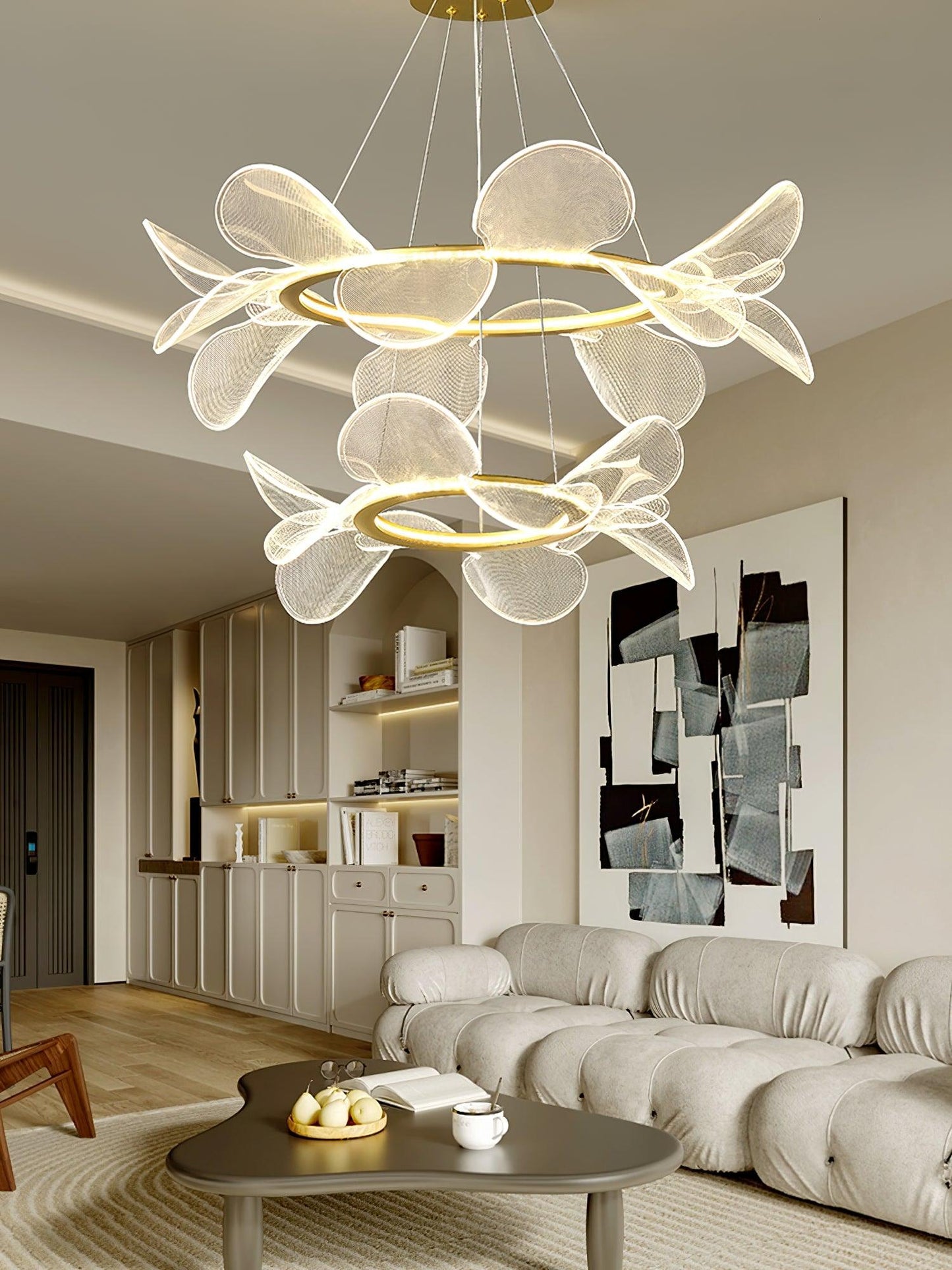 Bain Flying Flowers Chandelier - Elegant Floral Design with Adjustable